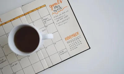 Calendar planning scene representing booking and appointment requests.