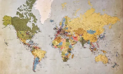 Map and route context representing directions and service area.