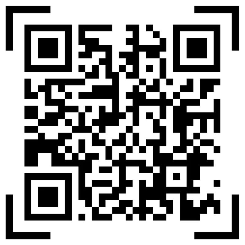 Branded QR code with clear pattern, logo, frame, and enough quiet zone.