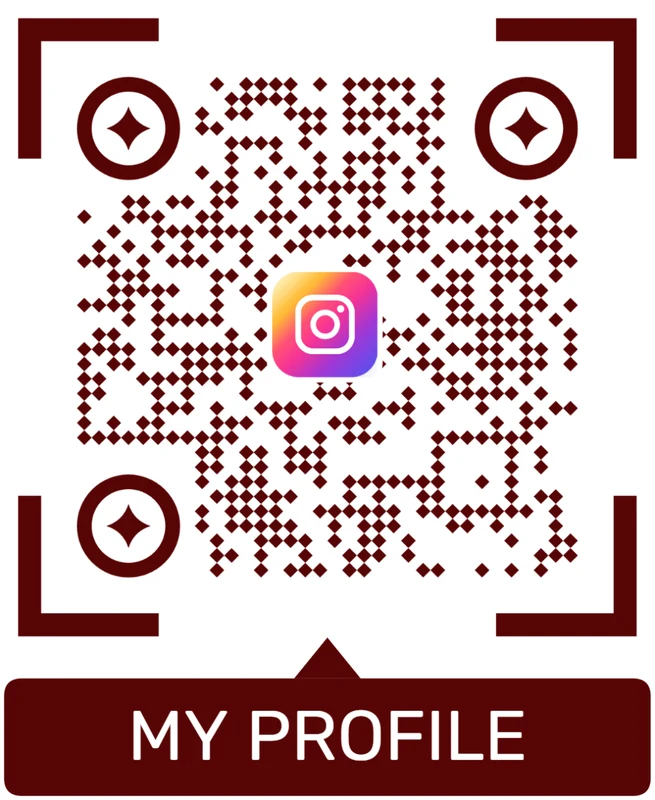 Styled QR code with a centered logo mark.