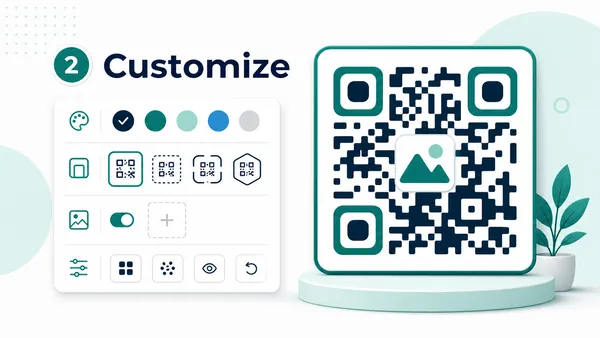 QR code generator - step 2