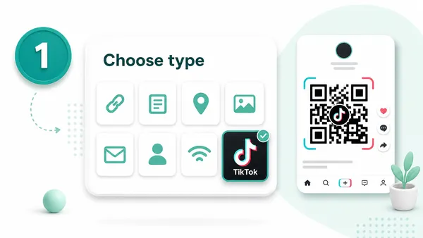 TikTok QR code generator - step 1