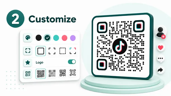 TikTok QR code generator - step 2