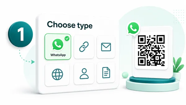 WhatsApp QR code generator - step 1
