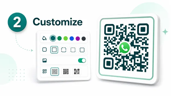 WhatsApp QR code generator - step 2