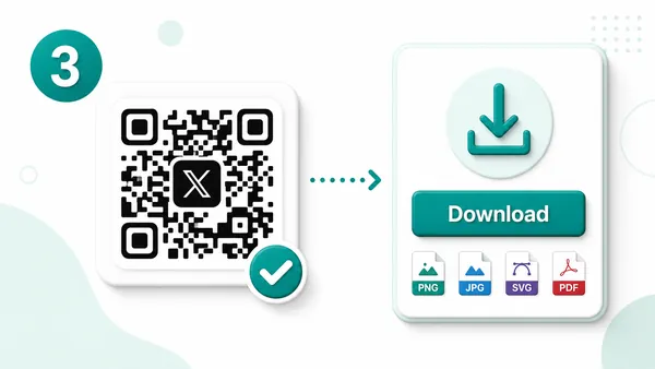 X QR code generator - step 3