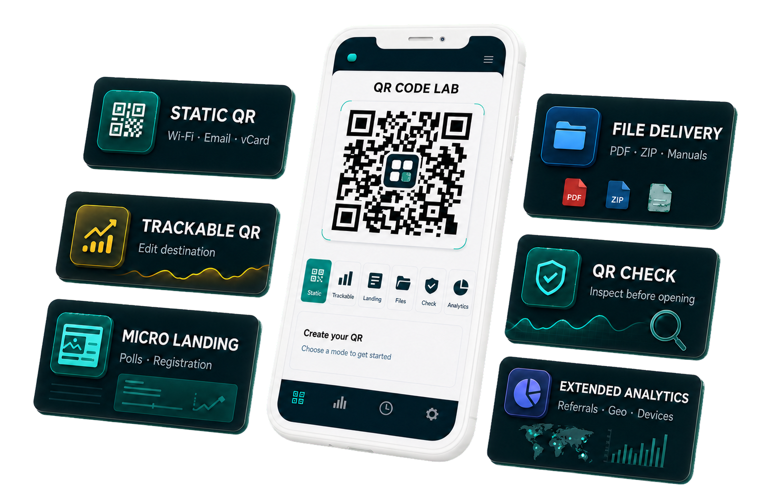 Branded QR code preview