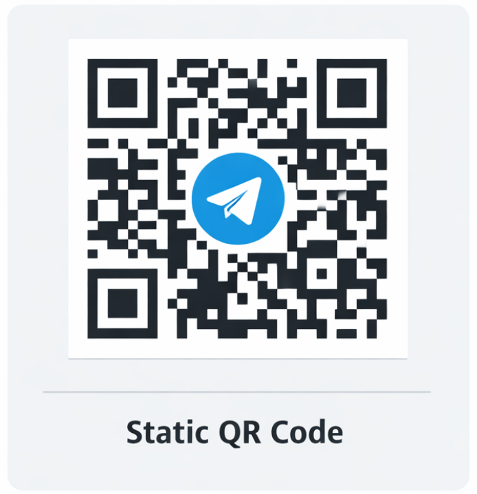 Beispiel für einen statischen Telegram-QR-Code