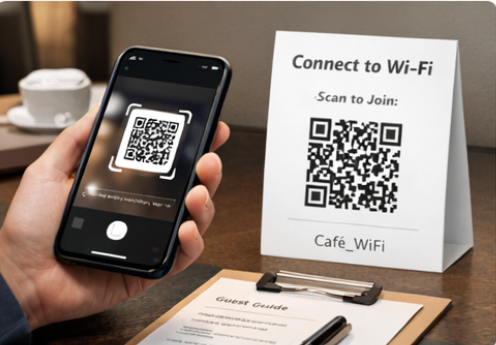 Wi-Fi QR code generator - step 3